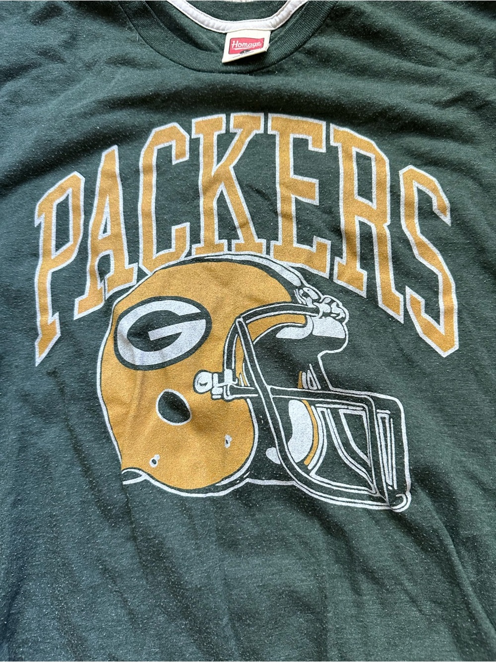 HOMAGE Large Green Bay Packers T Shirt